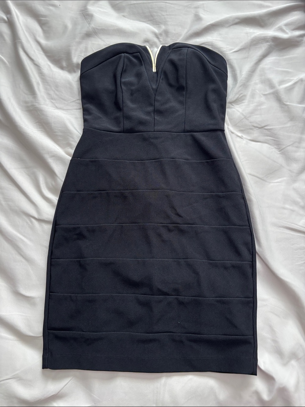 Windsor Strapless Black Sweetheart Bodycon Dress
